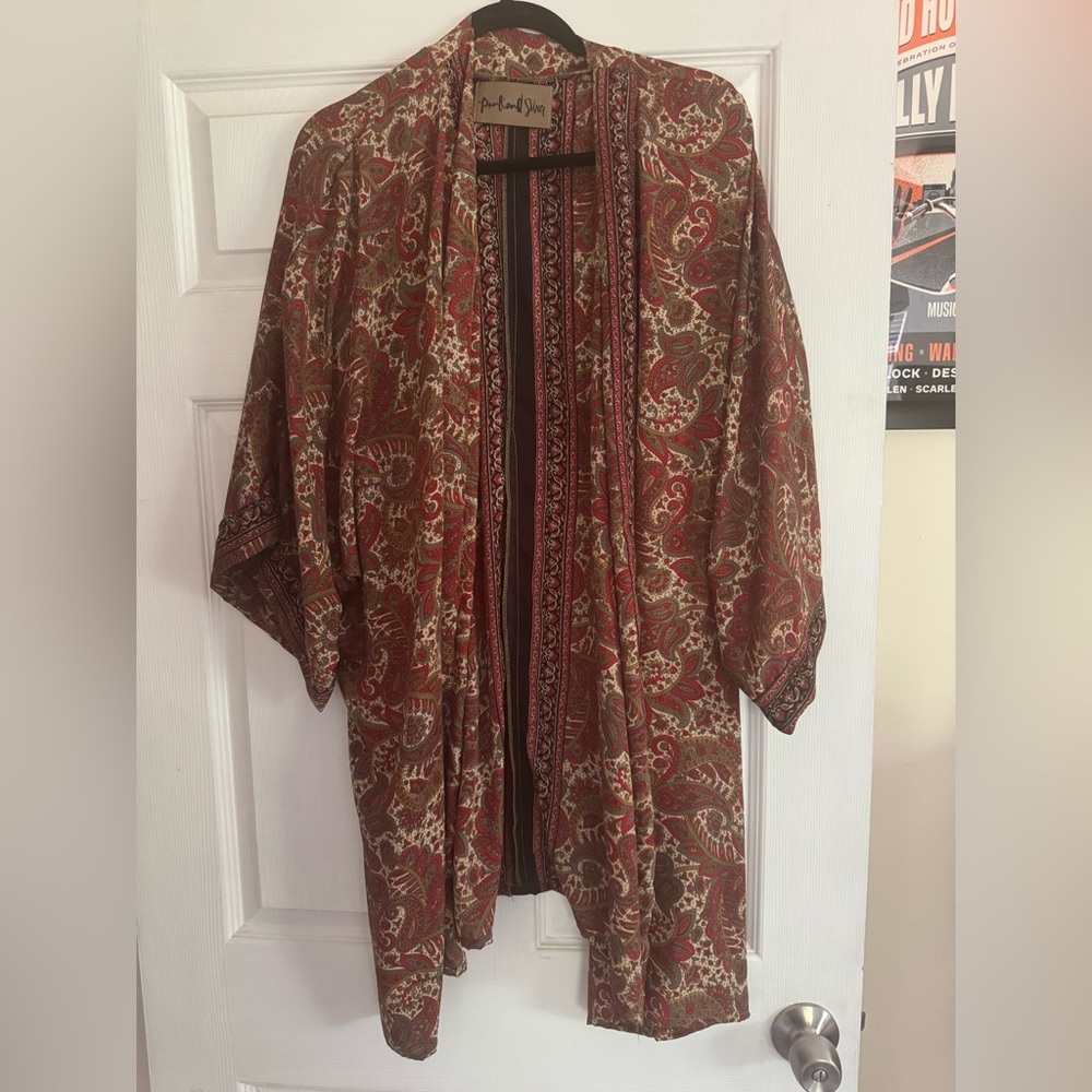 Paisley Patterned Women's Kimono Jacket